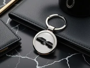 Custom Keychain Domed Design and Durable Finish
